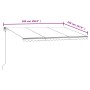 Toldo retráctil automático azul y blanco 500x350 cm en Toldos | Comprar online en Foru.es