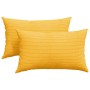 Cojines de sofá 2 pcs Amarillo Claro 50 x 30 cm Tela de pana en Decoración | Comprar online en Foru.es