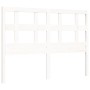 Estructura cama de matrimonio con cabecero madera maciza blanco de vidaXL, Camas y somieres - Ref: Foro24-3192982, Precio: 12...