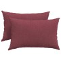 Cojines de sofá 2 pcs Rojo vino 60 x 40 cm tela en Decoración | Comprar online en Foru.es