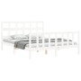 Estructura de cama con cabecero madera maciza blanco 160x200 cm de vidaXL, Camas y somieres - Ref: Foro24-3193022, Precio: 14...