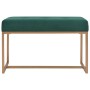Banco 80 cm terciopelo verde de vidaXL, Bancos para recibidores y almacenamiento - Ref: Foro24-247555, Precio: 95,03 €, Descu...