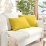 Cojines de sofá 2 pcs Amarillo Claro 60 x 40 cm tela en Decoración | Comprar online en Foru.es