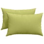 Cojines de sofá 2 pcs Verde claro 60 x 40 cm tela en Decoración | Comprar online en Foru.es