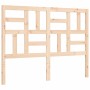 Estructura de cama de matrimonio con cabecero madera maciza de vidaXL, Camas y somieres - Ref: Foro24-3193046, Precio: 116,78...