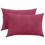 Cojines de sofá 2 pcs Rojo vino 60 x 40 cm Tela de pana en Decoración | Comprar online en Foru.es