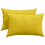 Cojines de sofá 2 pcs Amarillo 60 x 40 cm Tela de pana en Decoración | Comprar online en Foru.es