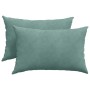 Cojines de sofá 2 pcs Verde Mar 60 x 40 cm Tela de pana en Decoración | Comprar online en Foru.es