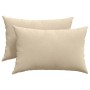 Cojines de sofá 2 pcs Crema 60 x 40 cm tela en Decoración | Comprar online en Foru.es