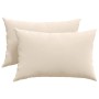 Cojines de sofá 2 pcs Beige 60 x 40 cm tela en Decoración | Comprar online en Foru.es