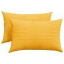 Cojines de sofá 2 pcs Amarillo Claro 60 x 40 cm Tela de pana en Decoración | Comprar online en Foru.es