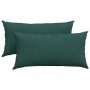 Cojines de sofá 2 pcs Verde oscuro 80 x 40 cm tela en Decoración | Comprar online en Foru.es