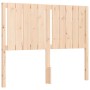 Estructura de cama de matrimonio con cabecero madera maciza de vidaXL, Camas y somieres - Ref: Foro24-3192916, Precio: 122,02...