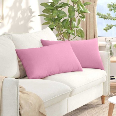 Cojines de sofá 2 pcs Rosa 80 x 40 cm tela en Decoración | Comprar online en Foru.es