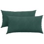 Cojines de sofá 2 pcs Verde oscuro 80 x 40 cm Tela de pana en Decoración | Comprar online en Foru.es