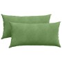 Cojines de sofá 2 pcs Verde claro 80 x 40 cm Tela de pana en Decoración | Comprar online en Foru.es