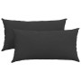 Cojines de sofá 2 pcs Negro 80 x 40 cm tela en Decoración | Comprar online en Foru.es