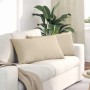 Cojines de sofá 2 pcs Crema 80 x 40 cm tela en Decoración | Comprar online en Foru.es