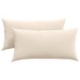 Cojines de sofá 2 pcs Beige 80 x 40 cm tela en Decoración | Comprar online en Foru.es