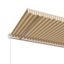 Toldo retráctil automático amarillo y blanco 600x350 cm en Toldos | Comprar online en Foru.es