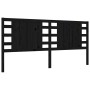 Estructura de cama con cabecero madera maciza negro 200x200 cm de vidaXL, Camas y somieres - Ref: Foro24-3192840, Precio: 222...