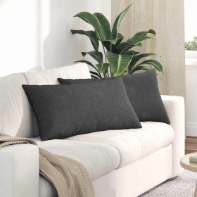 Cojines de sofá 2 pcs Gris oscuro 80 x 40 cm Tela de pana en Decoración | Comprar online en Foru.es