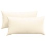 Cojines de sofá 2 pcs Crema 80 x 40 cm Tela de pana en Decoración | Comprar online en Foru.es