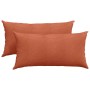 Cojines de sofá 2 pcs Rojo Naranja 80 x 40 cm Tela de pana en Decoración | Comprar online en Foru.es
