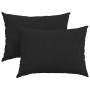 Cojines de sofá 2 pcs Negro 70 x 50 cm tela en Decoración | Comprar online en Foru.es