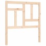 Estructura de cama con cabecero madera maciza de vidaXL, Camas y somieres - Ref: Foro24-3193106, Precio: 90,59 €, Descuento: %