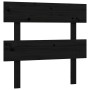 Estructura de cama con cabecero madera maciza negro 100x200 cm de vidaXL, Camas y somieres - Ref: Foro24-3193265, Precio: 129...