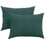 Cojines de sofá 2 pcs Verde oscuro 70 x 50 cm Tela de pana en Decoración | Comprar online en Foru.es
