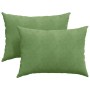 Cojines de sofá 2 pcs Verde claro 70 x 50 cm Tela de pana en Decoración | Comprar online en Foru.es