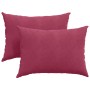 Cojines de sofá 2 pcs Rojo vino 70 x 50 cm Tela de pana en Decoración | Comprar online en Foru.es