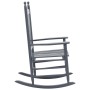 Mecedora con asiento curvo madera de álamo gris de vidaXL, Sillas de jardín - Ref: Foro24-45698, Precio: 108,15 €, Descuento: %