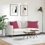 Cojines de sofá 2 pcs Rojo vino 70 x 50 cm Tela de pana en Decoración | Comprar online en Foru.es