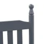 Mecedora con asiento curvo madera de álamo gris de vidaXL, Sillas de jardín - Ref: Foro24-45698, Precio: 105,84 €, Descuento: %