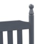 Mecedora con asiento curvo madera de álamo gris de vidaXL, Sillas de jardín - Ref: Foro24-45698, Precio: 108,15 €, Descuento: %