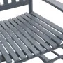 Mecedora con asiento curvo madera de álamo gris de vidaXL, Sillas de jardín - Ref: Foro24-45698, Precio: 105,84 €, Descuento: %