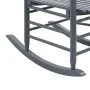 Mecedora con asiento curvo madera de álamo gris de vidaXL, Sillas de jardín - Ref: Foro24-45698, Precio: 105,84 €, Descuento: %