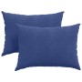 Cojines de sofá 2 pcs Azul Policía 70 x 50 cm Tela de pana en Decoración | Comprar online en Foru.es