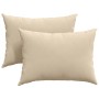 Cojines de sofá 2 pcs Crema 70 x 50 cm tela en Decoración | Comprar online en Foru.es