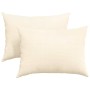 Cojines de sofá 2 pcs Crema 70 x 50 cm Tela de pana en Decoración | Comprar online en Foru.es