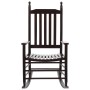 Mecedora con asiento curvo madera de álamo marrón de vidaXL, Sillas de jardín - Ref: Foro24-45699, Precio: 143,08 €, Descuent...