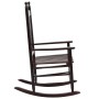 Mecedora con asiento curvo madera de álamo marrón de vidaXL, Sillas de jardín - Ref: Foro24-45699, Precio: 143,08 €, Descuent...