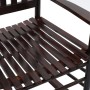 Mecedora con asiento curvo madera de álamo marrón de vidaXL, Sillas de jardín - Ref: Foro24-45699, Precio: 143,08 €, Descuent...