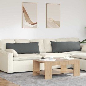 Cojines de sofá 2 pcs Gris oscuro 120 x 40 cm tela en Decoración | Comprar online en Foru.es