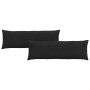 Cojines de sofá 2 pcs Negro 120 x 40 cm tela en Decoración | Comprar online en Foru.es