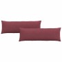 Cojines de sofá 2 pcs Rojo vino 120 x 40 cm tela en Decoración | Comprar online en Foru.es