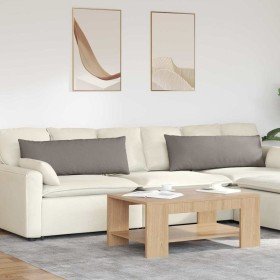 Cojines de sofá 2 pcs Taupé 120 x 40 cm tela en Decoración | Comprar online en Foru.es